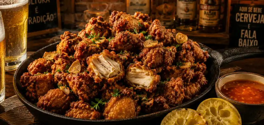 Receita de Frango à Passarinho Perfeito — como os restaurantes e bares de SP fazem